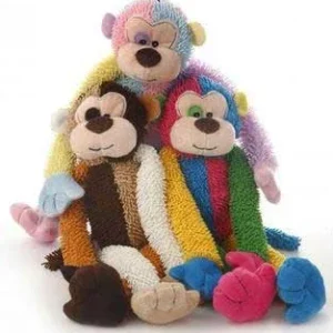 Multipet Multi Crew Monkey Assorted Colors 17in {L+2x}