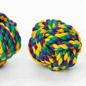 Multipet Nuts For Knots Dog toy Assorted 4 in