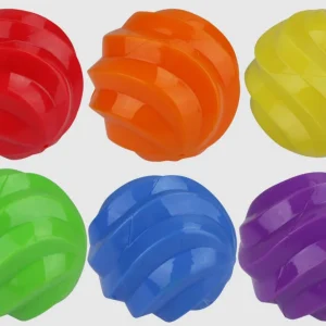 Multipet Spiral Balls Ball(Assorted), 4 in