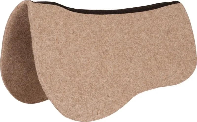 Mustang Tan Wool Contoured Trail Pad Protector