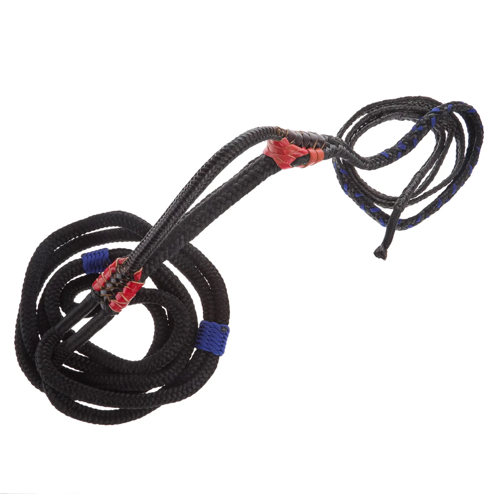 Mx Bull Ropes Brazilian Left Handed 5/8 Double Braid Black and Royal Blue Junior Bull Rope - Image 2