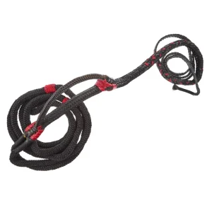 Mx Bull Ropes Brazilian Left Handed 5/8in. Double Braid Black and Red Junior Bull Rope