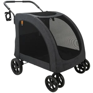 My Duque Chester Pet Stroller with Raincover - Large Dogs Up to 110 lbs