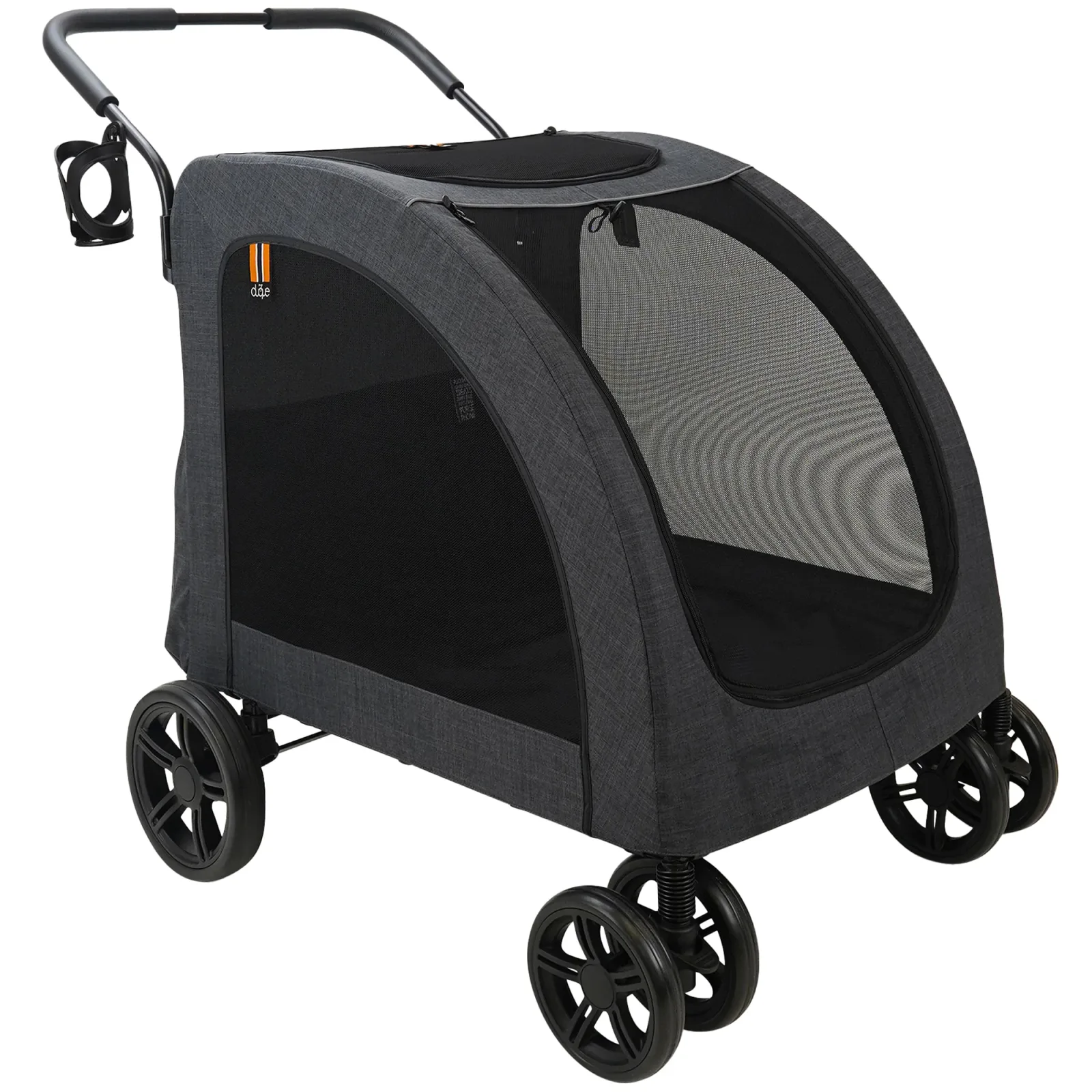 My Duque Chester Pet Stroller with Raincover - Large Dogs Up to 110 lbs