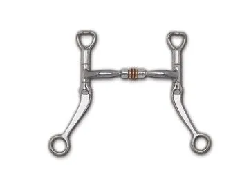 Myler 7 Flat Shank Snaffle Copper Roller