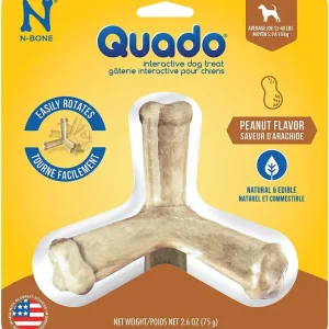 N-Bone Quado Interactive Dog Treat - Peanut Flavor