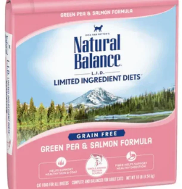 Natural Balance L.I.D. Limited Ingredient Diets Green Pea & Salmon Dry Cat Food