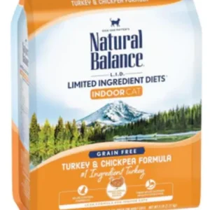 Natural Balance Limited Ingredient Diets Turkey & Chickpea Indoor Cat Food 10lb