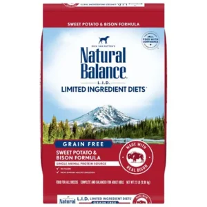 Natural Balance Pet Foods L.I.D. Sweet Potato and Bison Adult Dry Dog Food 22 Lb