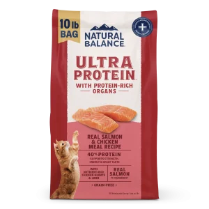 Natural Balance Pet Foods Ultra Protein Dry Cat Food Salmon & Chicken 10 lb