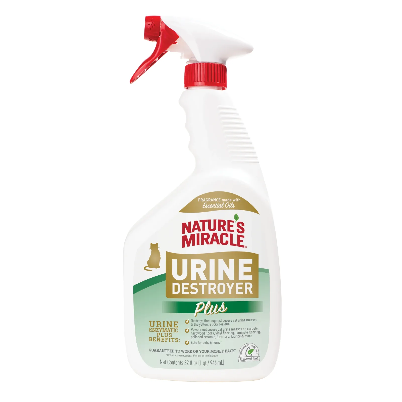 Nature's Miracle Cat Urine Destroyer Plus Ready to Use Spray 32 oz