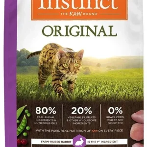 Nature's Variety Instinct Original Grain Free Recipe With Real Rabbit Natural Dry Cat Food-4.5/ 4 lb-{L+1}