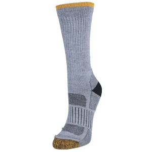 Nester Hoisery Unisex Tek High Performance Grey Crew Socks 2 Pack