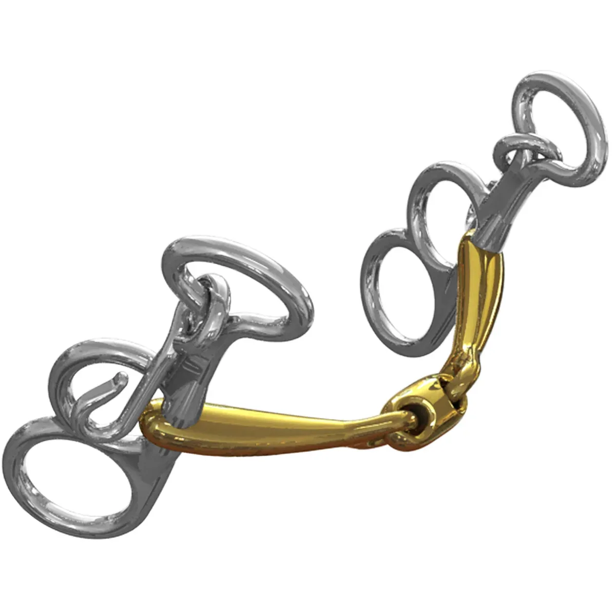 Neue Schule Pony Tranz Angled Lozenge Butterfly Pelham - 10 mm mouth; 5 cm shanks