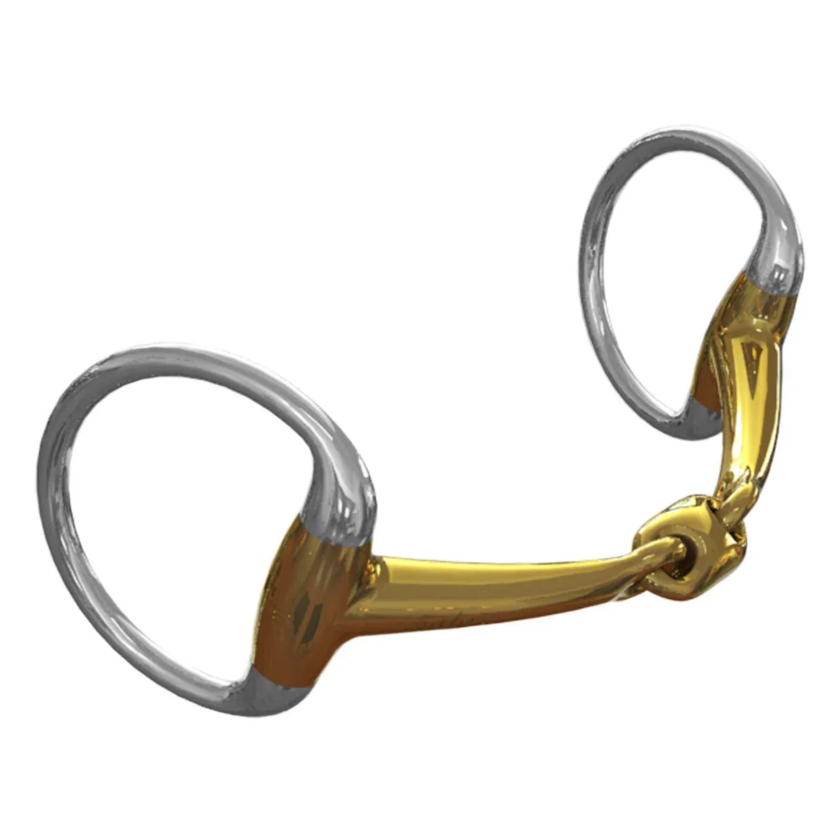 Neue Schule Tranz Angled Lozenge Eggbutt Bradoon - 14 mm mouth