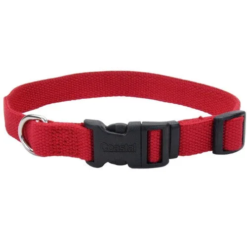 New Earth Soy Adjustable Dog Collar Cranberry 1 in x 18-26 in - Image 2
