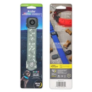 NiteDog Rechargeable LED Collar Cover, Disc-o Select