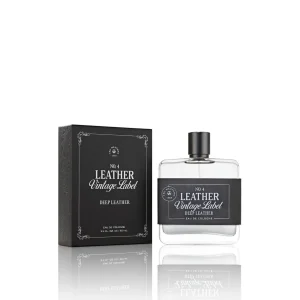 No. 4 Leather Vintage Label Deep Leather