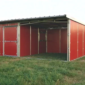 Noble 12X12 SHELTER PACKAGE W/ 6 FEED ROOM (NO BOARDS)