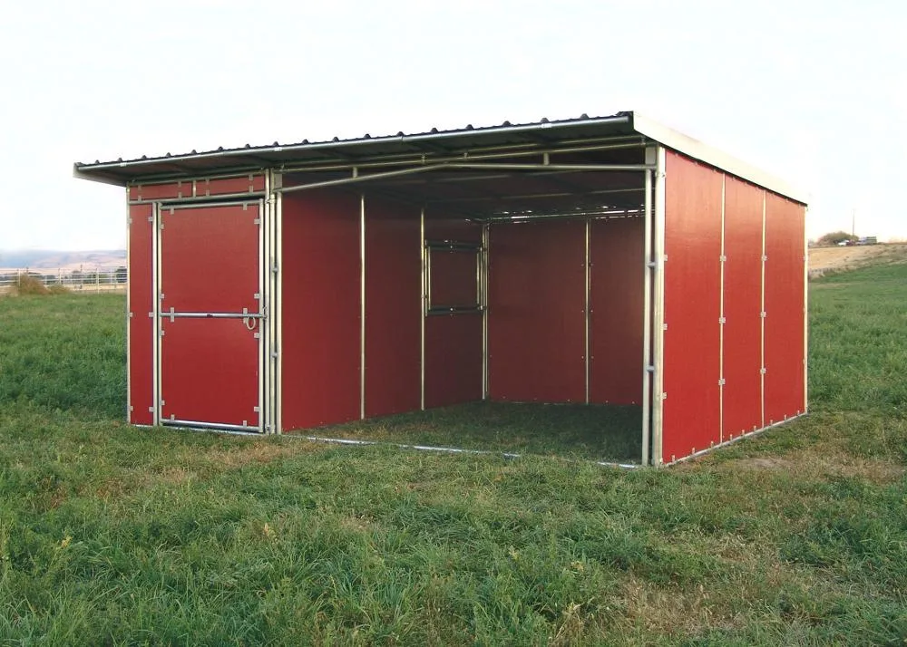 Noble 12X12 SHELTER PACKAGE W/ 6 FEED ROOM (NO BOARDS)