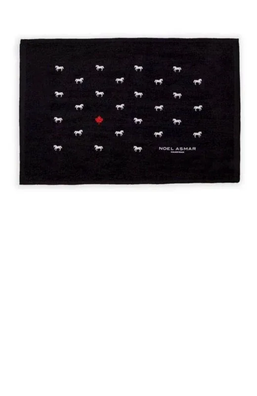 Noel Asmar Equestrian Rub Rag - Horses Black