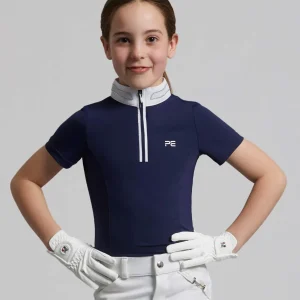 NQP - Maria Girls Diamanté Show Shirt Navy