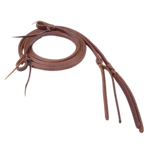 NRS 5/8in Heavy Oiled Split Reins with Blood Knot Ends