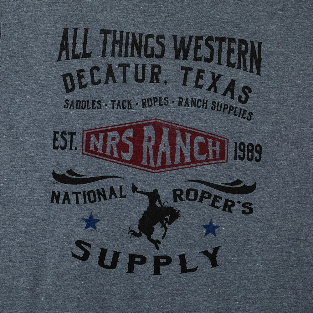 NRS All Things Western Bucking Horse Grey Tee Shirt - Image 2