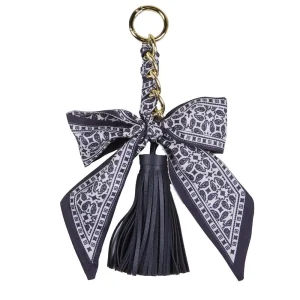 NRS Black Bow Tassel Keychain