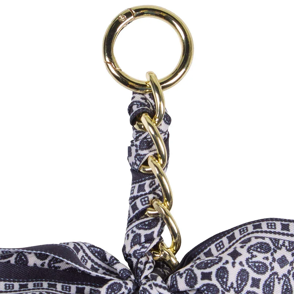 NRS Black Bow Tassel Keychain - Image 2