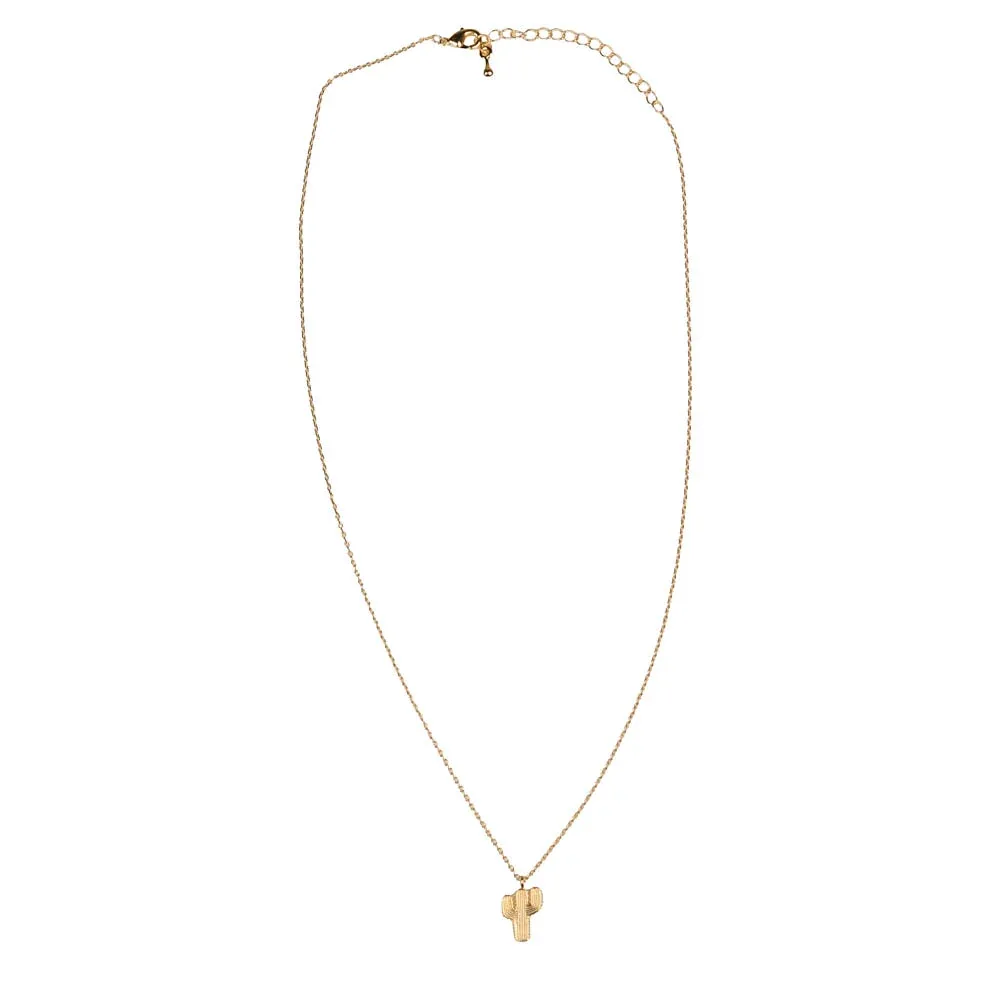 NRS Born To Be Wild Gold Cactus Necklace - Image 2