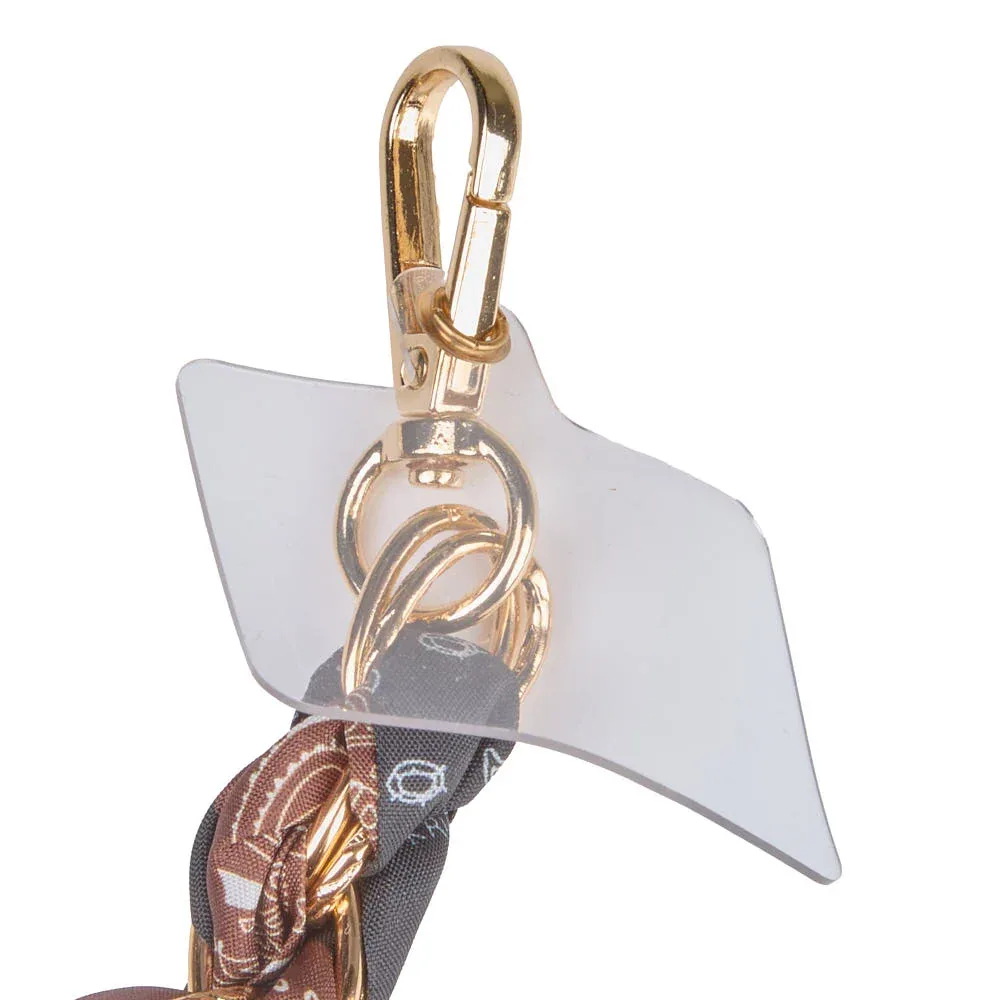 NRS Brown & Black Twilly Purse Phone Strap - Image 2