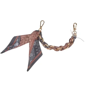 NRS Brown & Black Twilly Purse Phone Strap