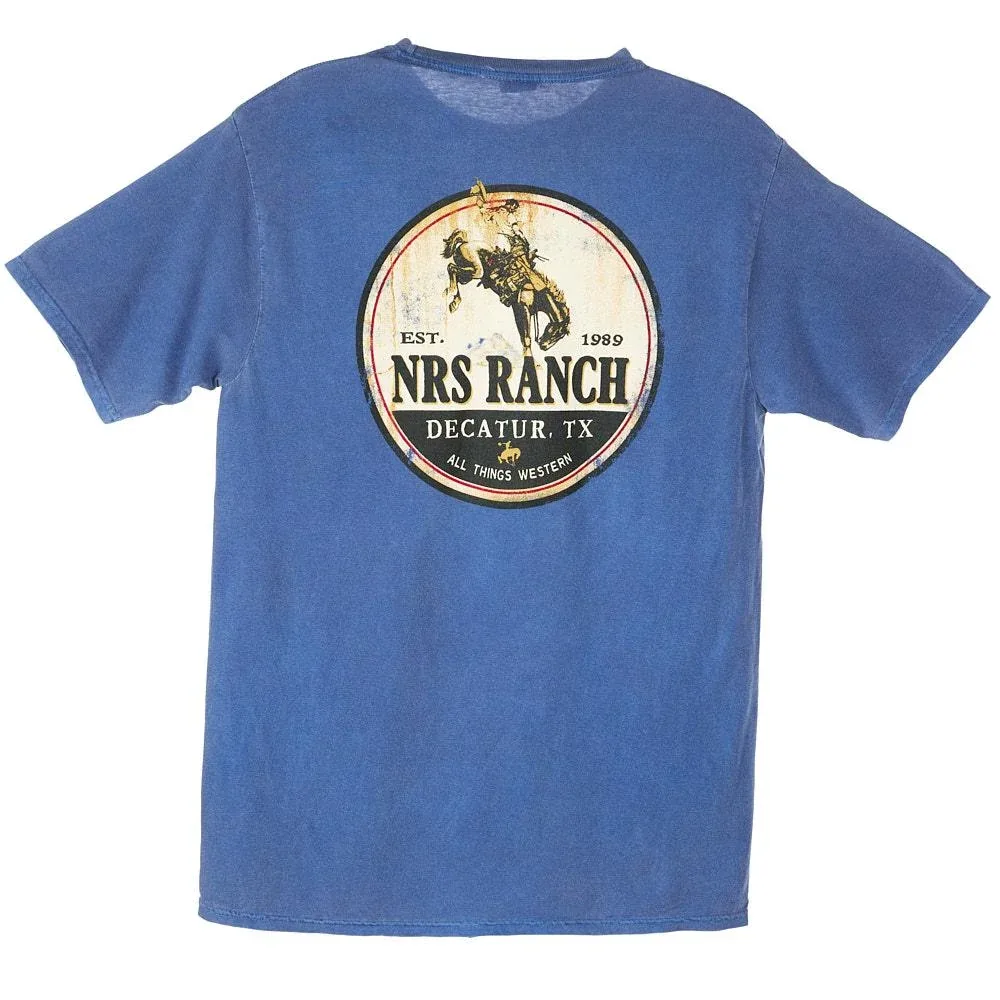 NRS Bucking Horse Pacific Blue Tee Shirt