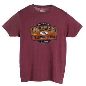 NRS Columbus Ohio Maroon Logo Tee Shirt