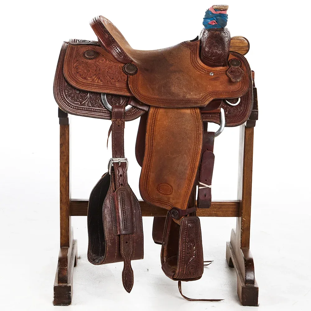 Nrs Competitor Series Used 14.5in 1/2 Breed Full Border Team Roper - Image 2