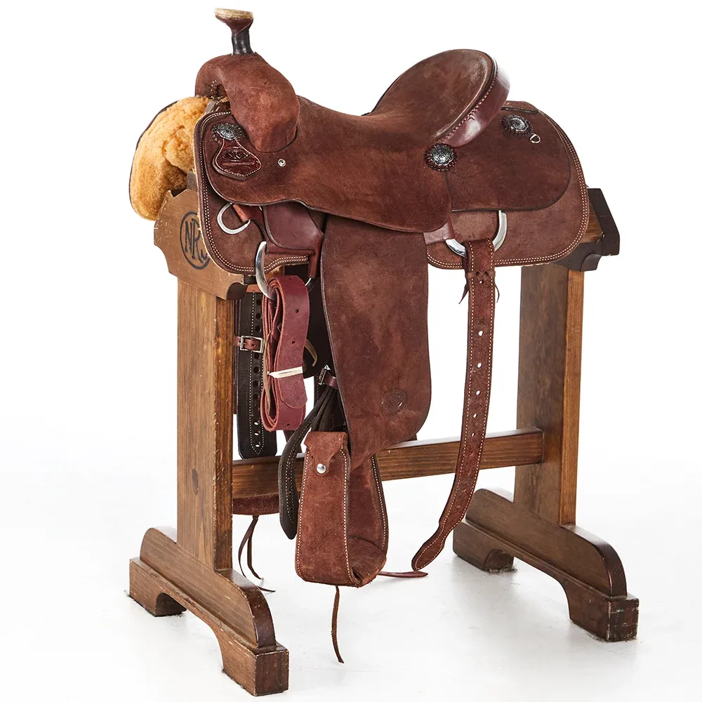 Nrs Competitor Series Used 14.5in Chocolate Roughout Team Roper