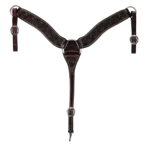 NRS Competitors Chocolate Floral 2 3/4 Inch Roper Breast Collar