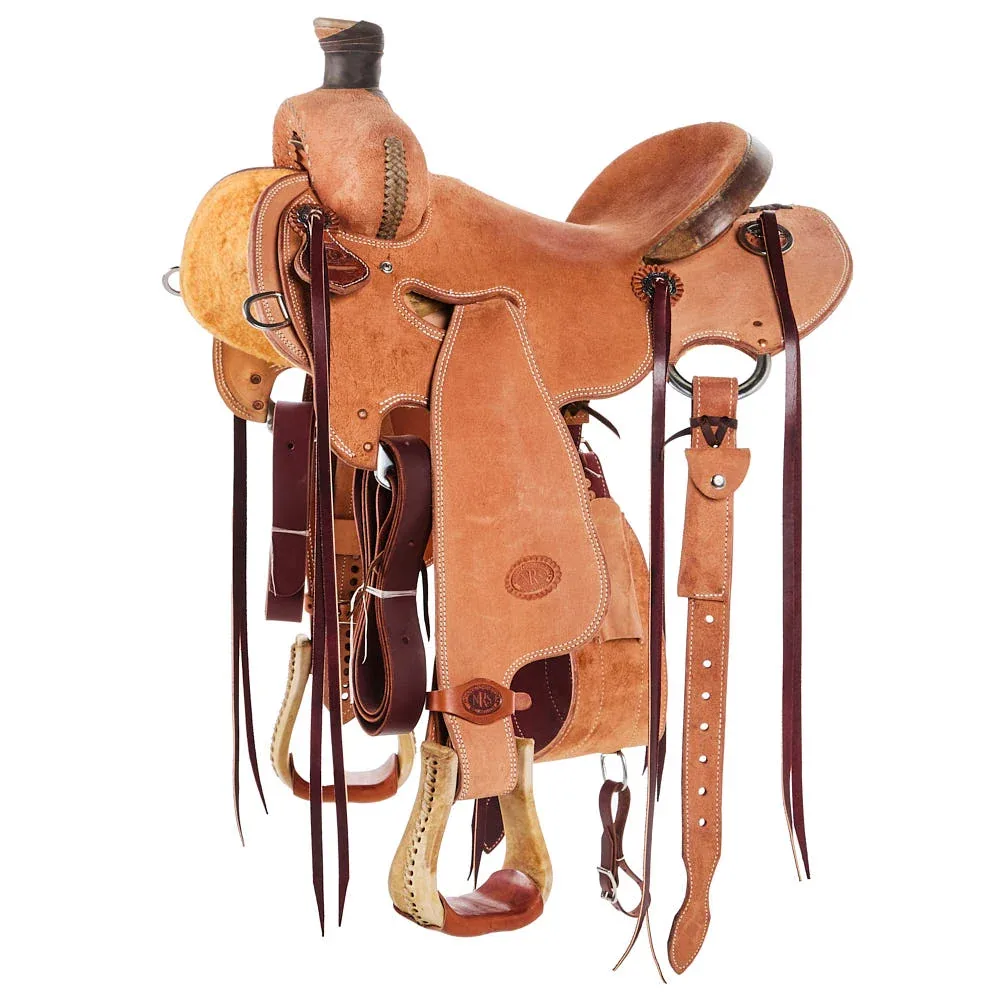 Nrs Competitors Heavy Oil Rough Out Rawhide Lacing Strip Down Ranch Saddle
