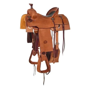Nrs Competitors Heavy Oil Roughout Team Roper with Inlaid Bullhide Seat