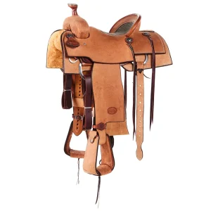 Nrs Competitors Roughout Team Roper with Grey Inlaid Bullhide Seat