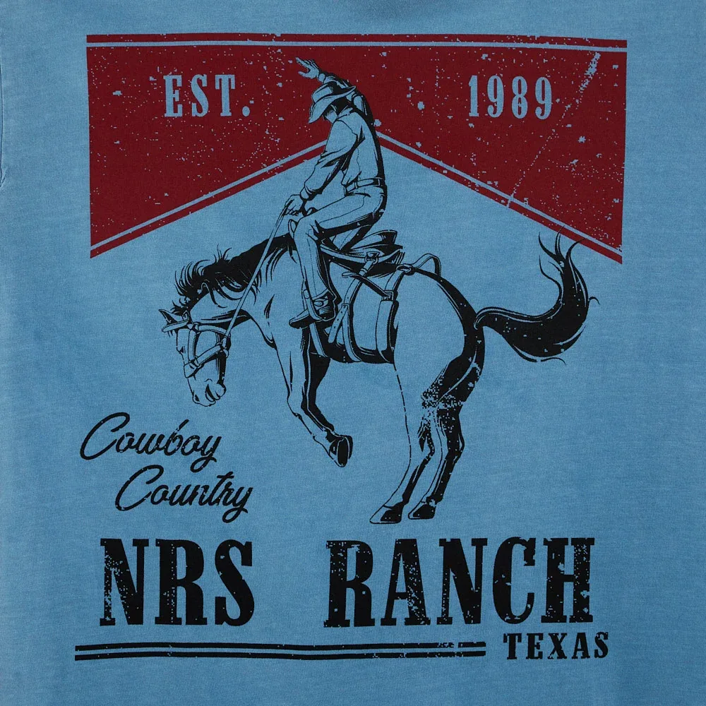 NRS Cowboy Country Denim Blue Tee Shirt - Image 2