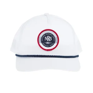 NRS Decatur, Texas White with Navy Rope Round Logo Cap
