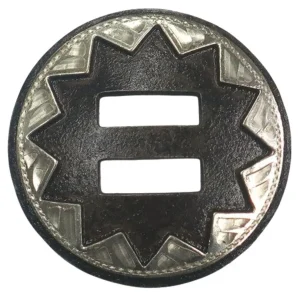 NRS Engraved Silver 1 1/2in Slot Concho