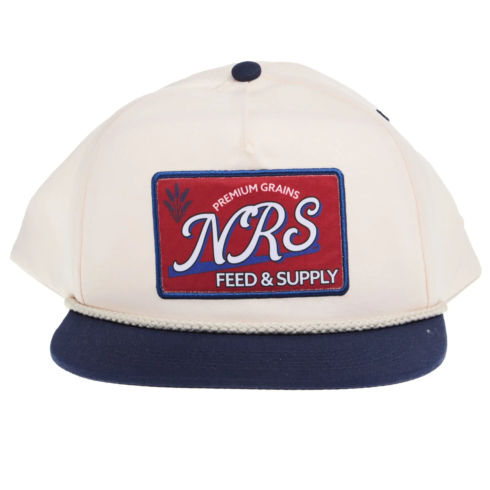 NRS Feed and Supply Cream and Navy Vintage Cap - Image 2