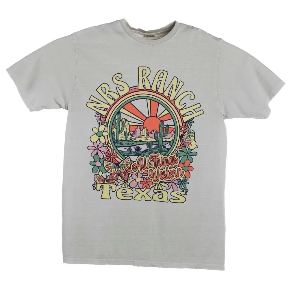 NRS Floral Butterfly Cement Tee Shirt