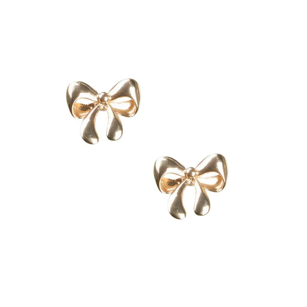 NRS Gold Bubble Bow Earring