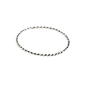 NRS Handmade Twisted Sterling Silver Bangle