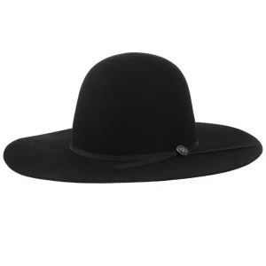 NRS Hats Exclusive Kids Black Wool Open Crown 4 in. Brim Hat