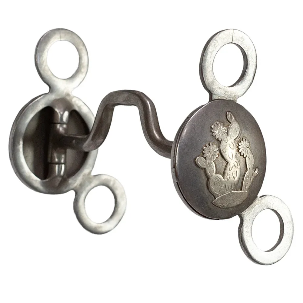 NRS Large Concho Square Port Bit - Cactus